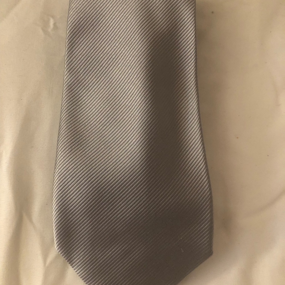 Marshall Fields silk Classic Solid Light Gray Men's Tie